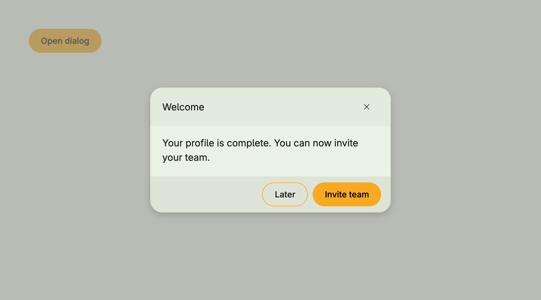 Custom Dialog