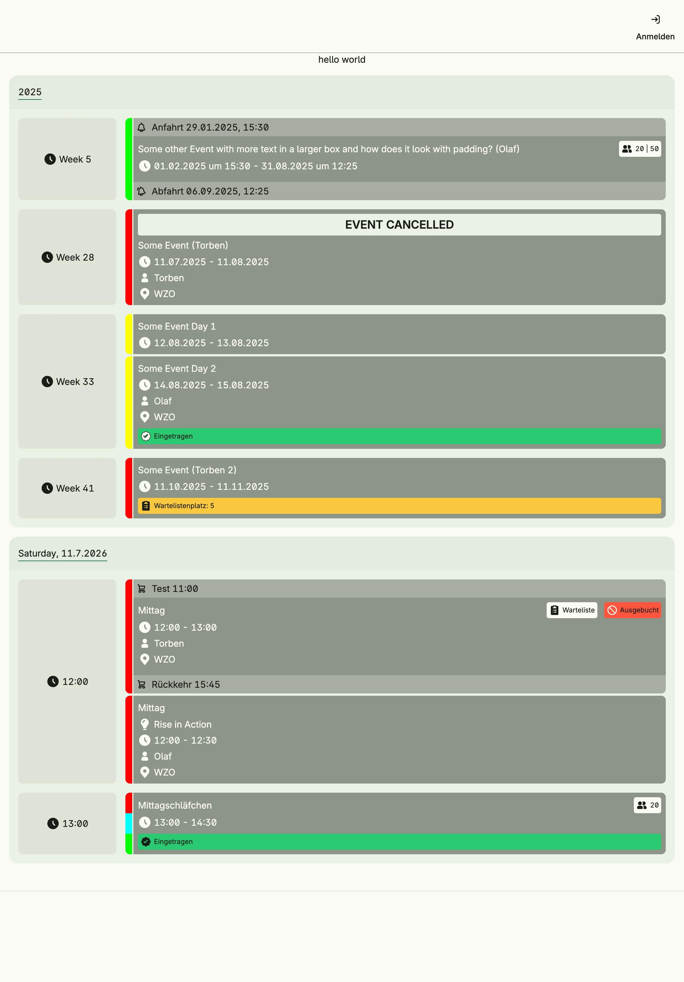 Calendar